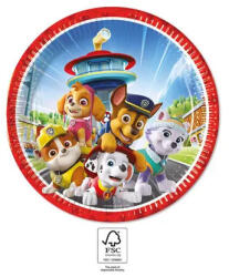 Mancs Őrjárat Rescue Heroes papírtányér 8 db-os 23 cm FSC (PNN95597) - csinimini