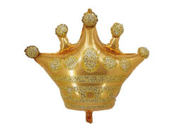 Korona Gold fólia lufi 66 cm (MLG158274) - csinimini