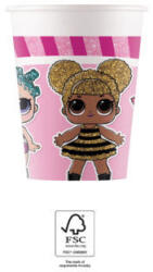  LOL Surprise Glitterati papír pohár 8 db-os 200 ml FSC (PNN93469) - csinimini