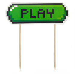 Játék Game On Play torta dekoráció 15 cm (MLG178791) - csinimini