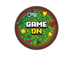  Játék Game On papírtányér 6 db-os 18 cm (MLG160598) - csinimini