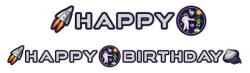  Space, Űr Happy Birthday felirat 192 cm (DPA9914670) - csinimini