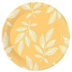 Levél Orange Leaves papírtányér 8 db-os 23 cm (PNN95209)