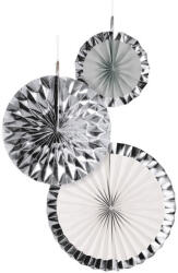  Silver Brush, Ezüst függő dekoráció 3 db-os szett (DPA9904627)