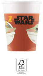 Star Wars The Mandalorian papír pohár 8 db-os 200 ml FSC (PNN93481) - csinimini