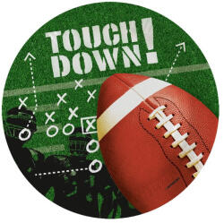 Amerikai futball Touchdown papírtányér 8 db-os 23 cm (DPA9912275) - csinimini