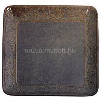  IRIS kerámia tányér virágosk kék/barna 21, 7cm (QX_IMPEX_KFT_171210) (QX_IMPEX_KFT_171210)