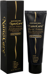 Vitalcare White pearl NanoCare Whitening pastă de dinți cu nanoparticule de aur și carbon activat 100 g