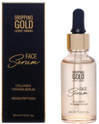 Dripping Gold Luxury Tanning Collagen Face Serum ser autobronzant pentru fata cu colagen 30 ml