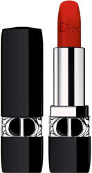 Dior Rouge Dior ruj cu persistenta indelungata reincarcabil culoare 666 Rouge en Diable Velvet 3.5 g