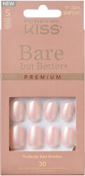 KISS Unghii false Bare But Better Premium Nails Mocha, 30 bucati, Kiss - vivantis