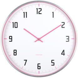 Karlsson 5969BP design ceas de perete roz, diametru 40 cm