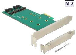 Delock PCIe - 2 x belső M. 2 Key B 110 mm (89473)