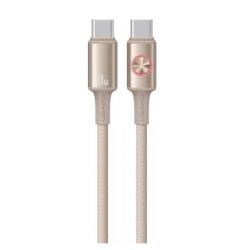 USAMS SJ752USB02 1, 2m Type-C 60W PD titánszürke adat- és töltőkábel (SJ752USB02)