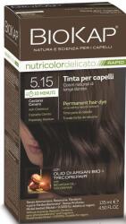 BioKap Nutricolor Delicato Rapid Permanent Hair Color 135 ml Vopsea fără de amoniac 5.15 Ash Chesnut - vivantis
