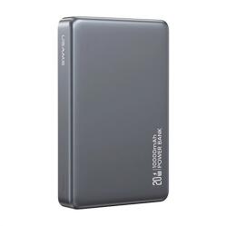 USAMS 10KCD24203 10000mAh titánszürke powerbank (10KCD24203)