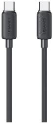 USAMS SJ691USB01 1m Type-C 60W fekete adat- és töltőkábel (SJ691USB01)
