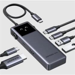 UGREEN Dokkoló állomás 6 az 1-ben, 4K@60Hz, Uno Robot, USB HUB, HDMI, 2x USB-A, 3x USB-C szürke (35998)