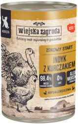 Wiejska Zagroda 6x400g Wiejska Zagroda Cat Kitten pulyka & csirke nedves macskatáp