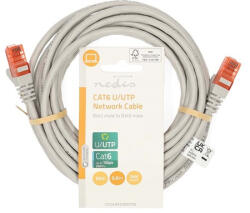 Nedis CCGL85230GY50 UTP Cat6 patch kábel, RJ45 aranyozott érintkezők, hossz 5m (CCGL85230GY50) - mulan