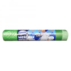Glossy Szemeteszsák önzáró szalaggal 120 liter 70 x 110 cm 10 db/tekercs zöld (K-11123-0257) (K-11123-0257)