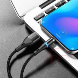 BOROFONE BU16 USB - USB-C mágneses kábel, 1, 2m, 3A, fekete (BU-16-USB-C) (BU-16-USB-C)