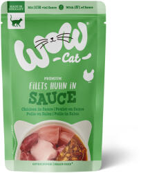  WOW Cat 8x85g WOW Macska szószban nedves macskatáp - Csirke
