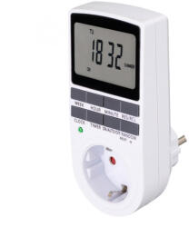 Somogyi Elektronic Home TD 011 digitális beltéri időzítő óra, napi 10 program, 15 féle napkombinációban, heti ismétlés, beépített memóriavédelem, 250 V, 3680 W (TD 011)