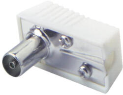 Somogyi Elektronic Home FS 2 koax aljzat, fém + műanyag, csavarozható, pipa kivitel (FS 2)