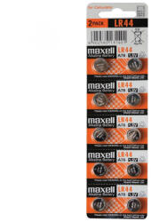 Somogyi Elektronic Maxell LR44 gombelem, alkáli, LR44, 1, 5V, 10 db/csomag (Maxell LR44)
