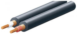 Somogyi Elektronic SAL KN 6 árnyékolt vezeték, 2 ér, 0, 08 mm2, fekete, 100 m/ tekercs (KN 6)