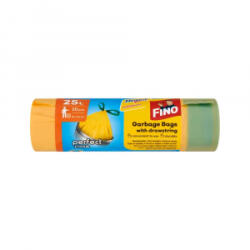 FINO Szemeteszsák önzáró szalaggal 25 liter 20 db/tekercs sárga (8571050008) (8571050008)