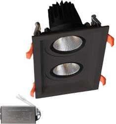 ELMARK Double Led Spot Light 2X30W 230V 3000K Bl+Emergency Kit (92DL82F6030/BLE)