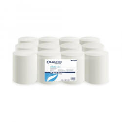 Lucart Kéztörlő 1 rétegű tekercses átmérő: 13 cm duda nélküli 12 tekercs/karton Strong 1.13 CL_ hófehér (861098) (861098)