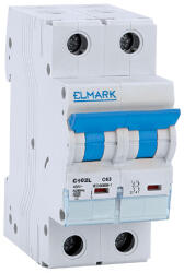 ELMARK New Kismegszakító C102L 10A 2P 10Ka Curve B (41203C/B)