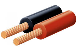 Somogyi Elektronic SAL KLS 0, 5 hangszóróvezeték, piros-fekete, 2 x 0, 5 mm2, 0, 15 mm elemi szál, 100 m/ tekercs (KLS 0,5)