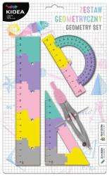 DERFORM Kidea 4 db-os geometriai készlet - Pasztell (ZGPB20CM4KA)
