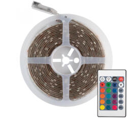 Somogyi Elektronic Home LS 5000RGB RGB LED szalag szett, 30 db SMD 5050 LED/m, ragasztható, 5m, 400 lm/m, 4, 8 W/m (LS 5000RGB)