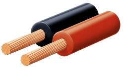 Somogyi Elektronic SAL KL 0, 35 hangszóróvezeték, piros-fekete, 2 x 0, 35 mm2, 0, 1 mm elemi szál, 100 m/ tekercs (KL 0,35)