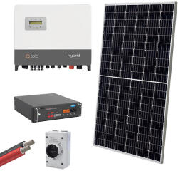 ELMARK Hybrid Solar System 3P/10Kw 560W Panel+4 Batteries (98SOL10003HM/3)