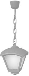 ELMARK Dario 250 Garden Hanging Lamp 1Xe27 Ip55 Grey (96DARIO250P/GR)