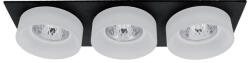 ELMARK Sa-045/3 Spot Lámpatest 3Xgu5.3 Négyzet Fekete/Fehér (92045S3/BLFR)