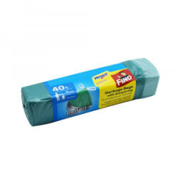 FINO Szemeteszsák önzáró szalaggal 40 liter 55 x 62 cm 14 mikron 15 db/tekercs zöld