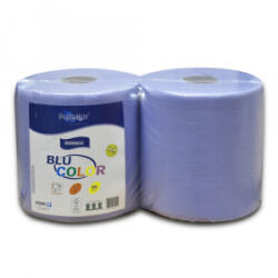 Paperdi Kéztörlő 3 rétegű tekercses átmérő: 26 cm 100% cellulóz 2 tekercs/csomag BLU COLOR _ kék (BIBS800)