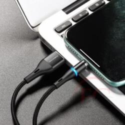 BOROFONE BU16 USB - Lightning mágneses kábel, 1, 2m, 2, 4A, fekete (BU-16-Lightning) (BU-16-Lightning)
