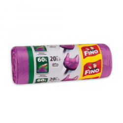 FINO Szemeteszsák köthető füles 60 literes 20 db/tekercs lila