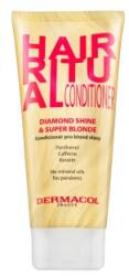 Dermacol Hair Ritual Diamond Shine & Super Blonde Conditioner balsam pentru întărire pentru păr blond 200 ml