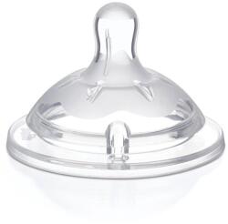 Chicco Natural Feeling szilikon, szabályozható áramlás 2 db, 4 m+
