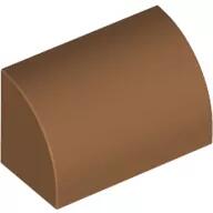 LEGO® 37352c150 - LEGO közepes nugát kocka 1 x 2 x 1 méretű sima, íves tetővel (37352c150)