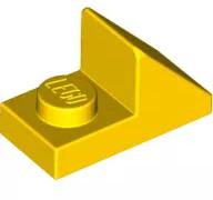LEGO® 92946c3 - LEGO sárga kocka 45° elem 1x2 méretű, 2/3 kivágással (92946c3)